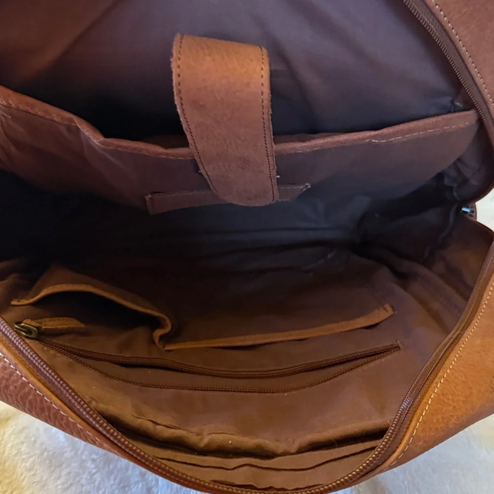 Cowhide backpack. EUC - Picture 4 of 7